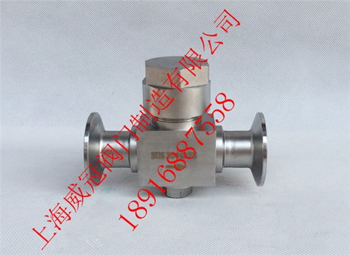 富錦衛(wèi)生級單法蘭單螺紋蝶閥上海威冠閥門制造